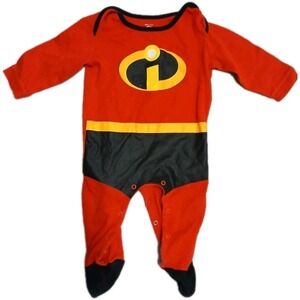 Baby Jack Disney Pixar The Incredibles Footed Outfit Size 12 Mos Pajamas Costume